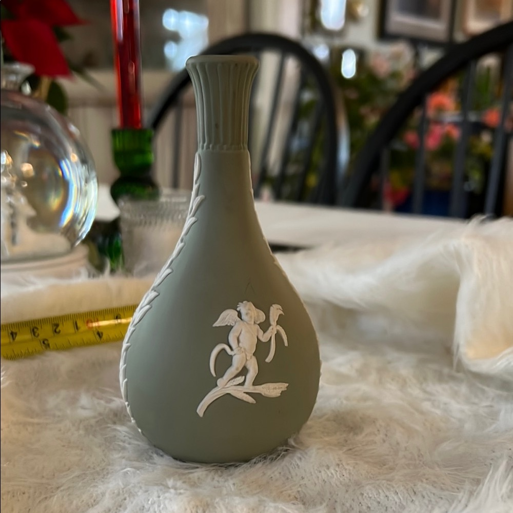 Wedgwood Green Jasper Neoclassical Vase